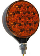 4'' DUAL FACE LED PEDESTAL MOUNT WARNING LIGHT - AMBER/AMBER