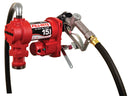 Fill-Rite Fuel Transfer Pump with Hose & Manual Nozzle FR1210H - 12-Volt, 15 GPM