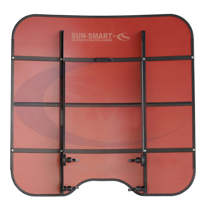 Sun-Smart Tractor & Mower Sun Shade Canopy - ROPS Mount - 44" x 44" - Red - Quality Farm Supply