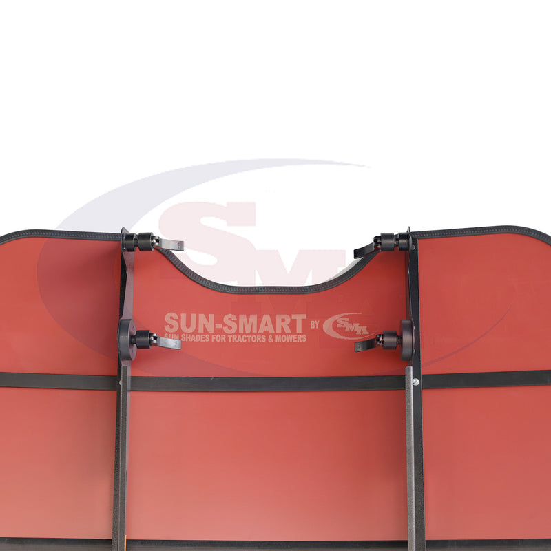 Sun-Smart Tractor & Mower Sun Shade Canopy - ROPS Mount - 44" x 44" - Red - Quality Farm Supply