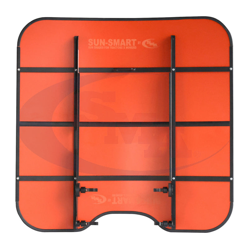 Sun-Smart Tractor & Mower Sunshade Canopy - ROPS Mount - 44" x 44" - Orange - Quality Farm Supply