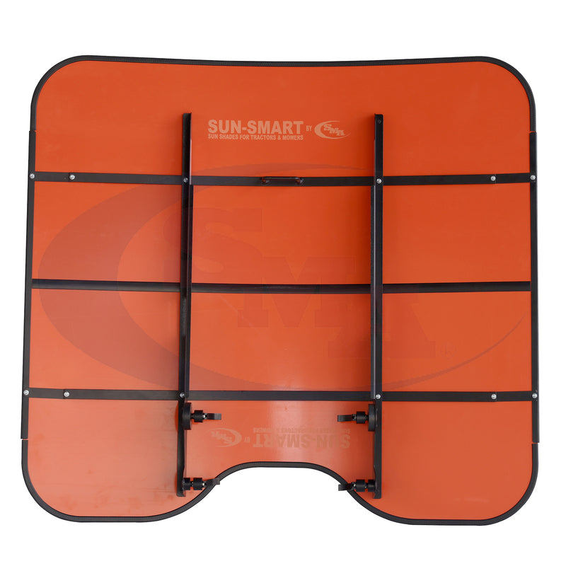 Sun-Smart Tractor & Mower Sun Shade Canopy - ROPS Mount - 48" x 52" - Orange - Quality Farm Supply
