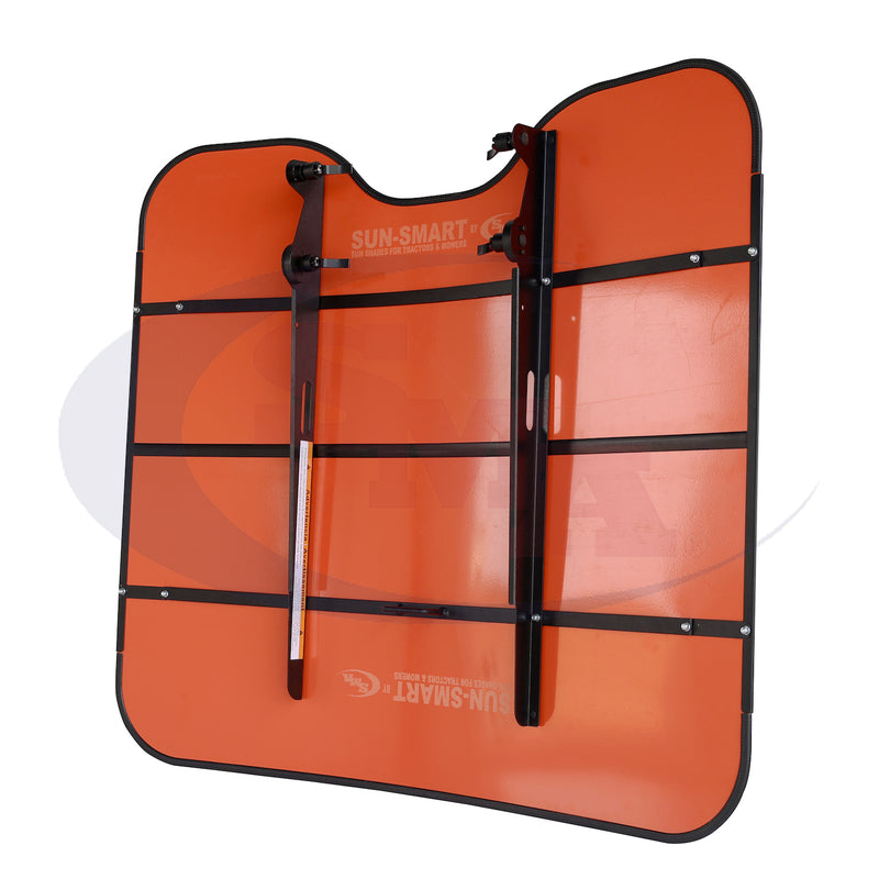 Sun-Smart Tractor & Mower Sun Shade Canopy - ROPS Mount - 48" x 52" - Orange - Quality Farm Supply