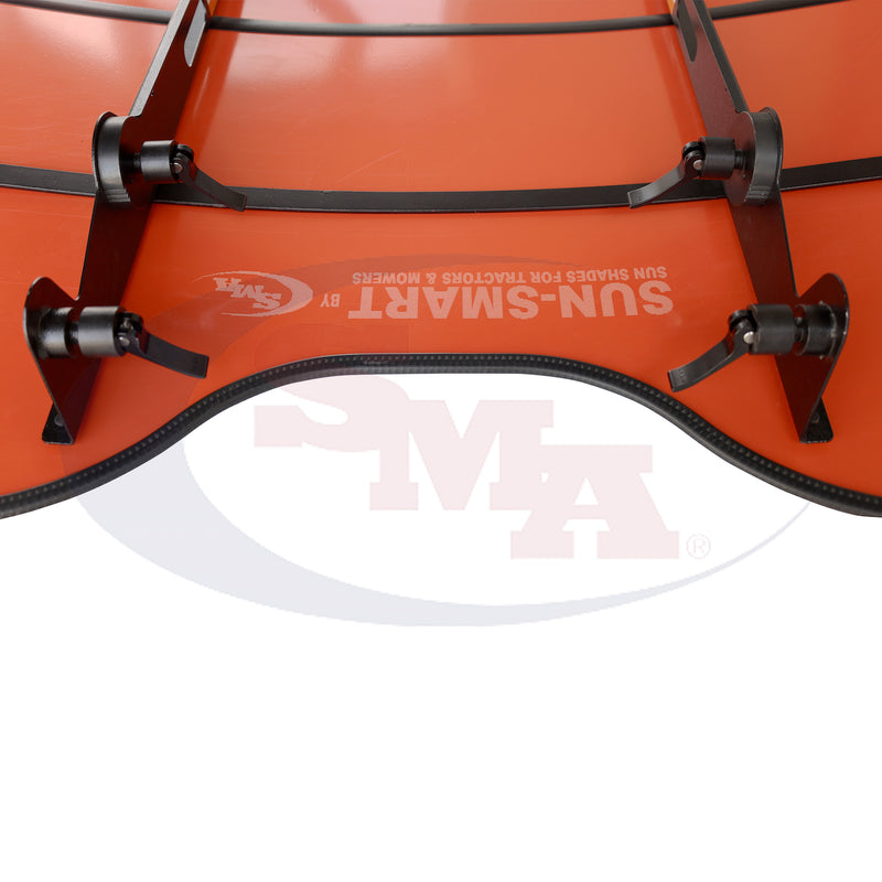 Sun-Smart Tractor & Mower Sun Shade Canopy - ROPS Mount - 48" x 52" - Orange - Quality Farm Supply