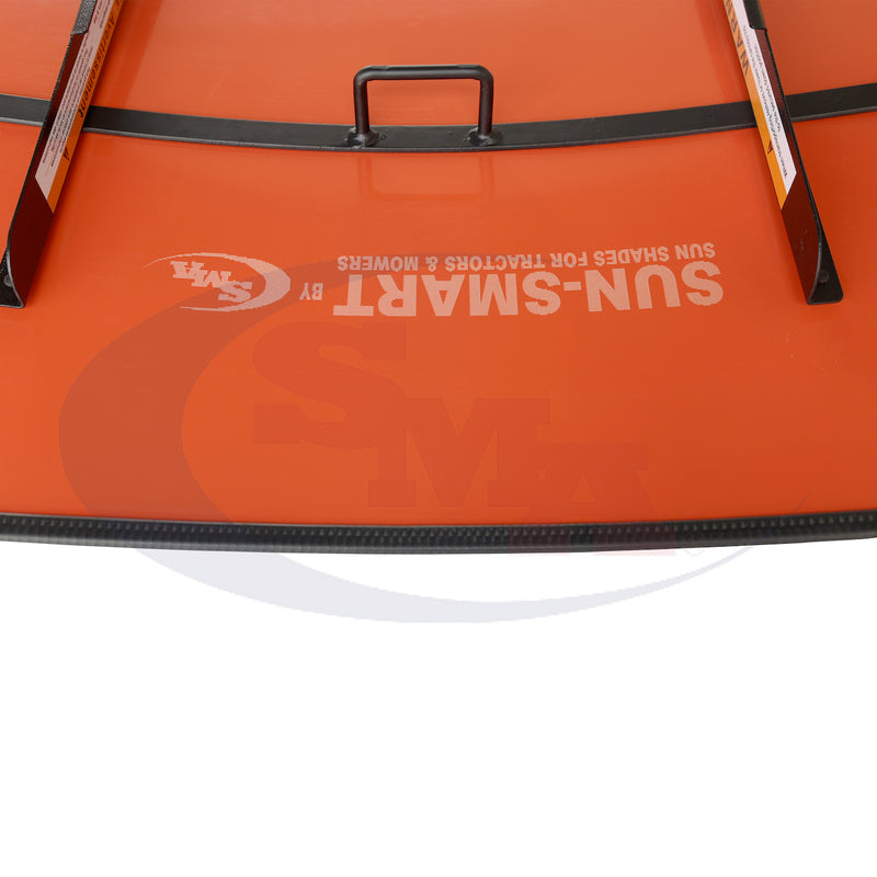 Sun-Smart Tractor & Mower Sun Shade Canopy - ROPS Mount - 48" x 52" - Orange - Quality Farm Supply