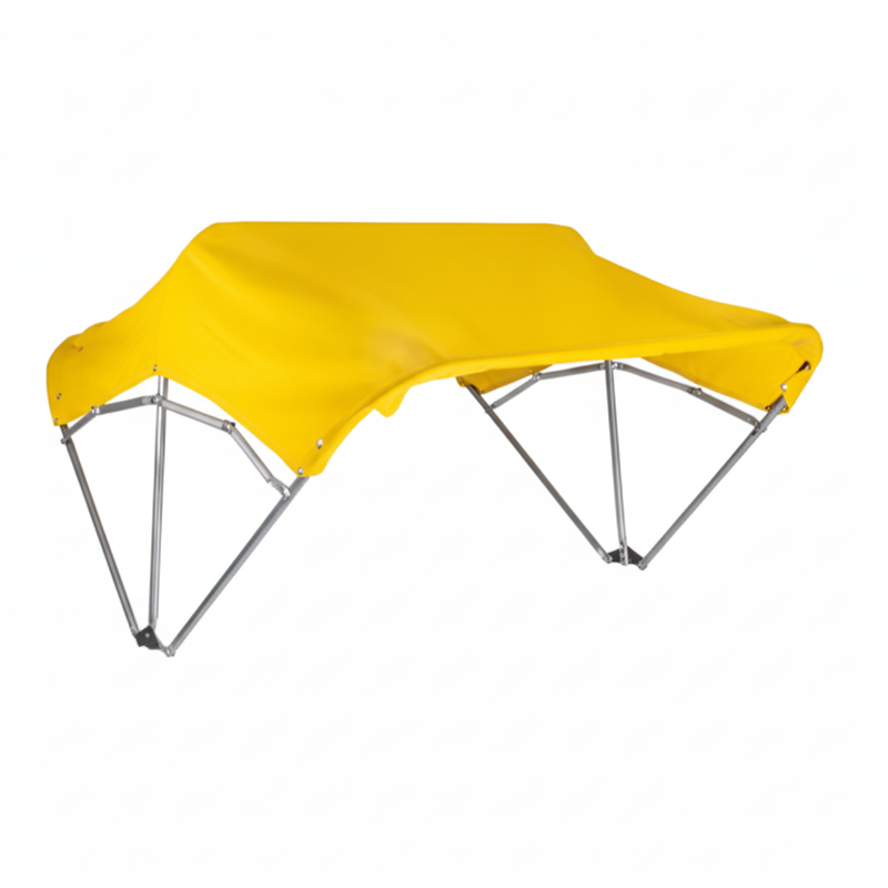 Sun-Smart Tractor Canopy - 3-Bow, 48", Yellow, Fender Mounting Brackets