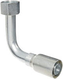 VARI-CRIMP SERIES - 1 INCH HOSE, WITH 1-7/16 X 12 THREAD SIZE, ORF FEMALE 90 ELBOW SWIVEL