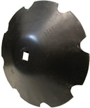 Cone Disc Blade - 24" x 1/4", Notched, 1-1/2" Square Axle