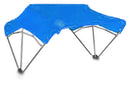 Sun-Smart Tractor Canopy - 3-Bow, 48", Blue, Fender Mounting Brackets