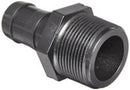 1-1/4 INCH MNPT X 1 INCH HOSE BARB  POLY