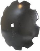 Disc Blade - 18" x 9 Gauge, Notched, 7/8" Square x 1" Square Axle