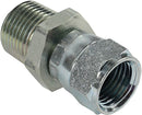 Male NPTF to Female JIC Swivel Straight