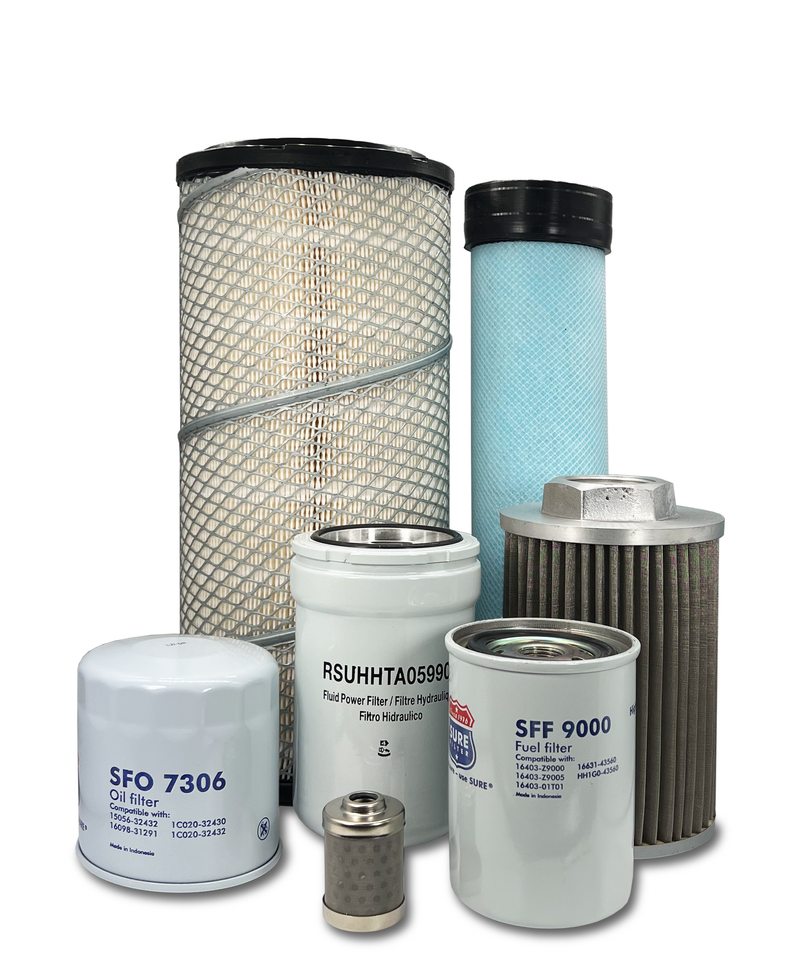 Maintenance Filter Kit Kubota SVL90C Skid Steer Loader