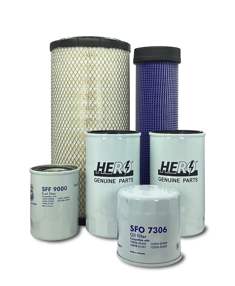 Maintenance Filter Kit John Deere 2038R Utility Tractor