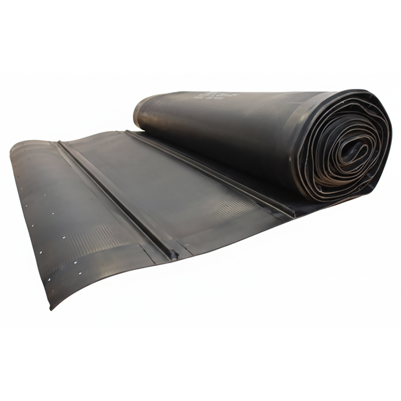 Raptor draper belt installation view for grain header systems