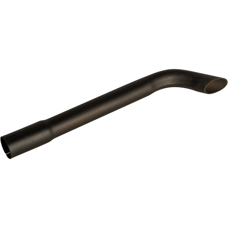 Universal Exhaust Stack Pipe - 1" x 12", Curved, Black - Quality Farm Supply