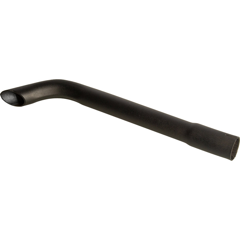 Universal Exhaust Stack Pipe - 1" x 12", Curved, Black - Quality Farm Supply