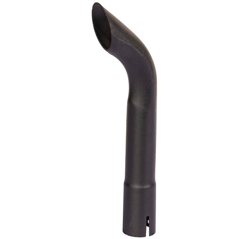 Universal Exhaust Stack Pipe - 1-1/2" x 12", Curved, Black - Quality Farm Supply