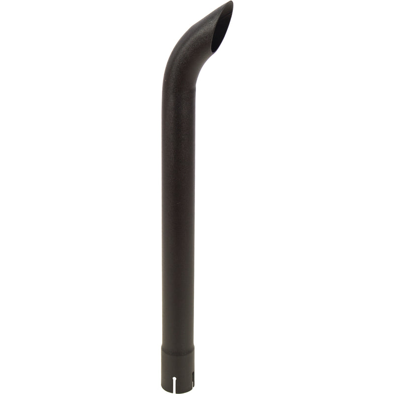 Universal Exhaust Stack Pipe - 1-7/8" x 24", Curved, Black - Quality Farm Supply