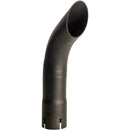 Universal Exhaust Stack Pipe - 2-1/4" x 12", Curved, Black - Quality Farm Supply