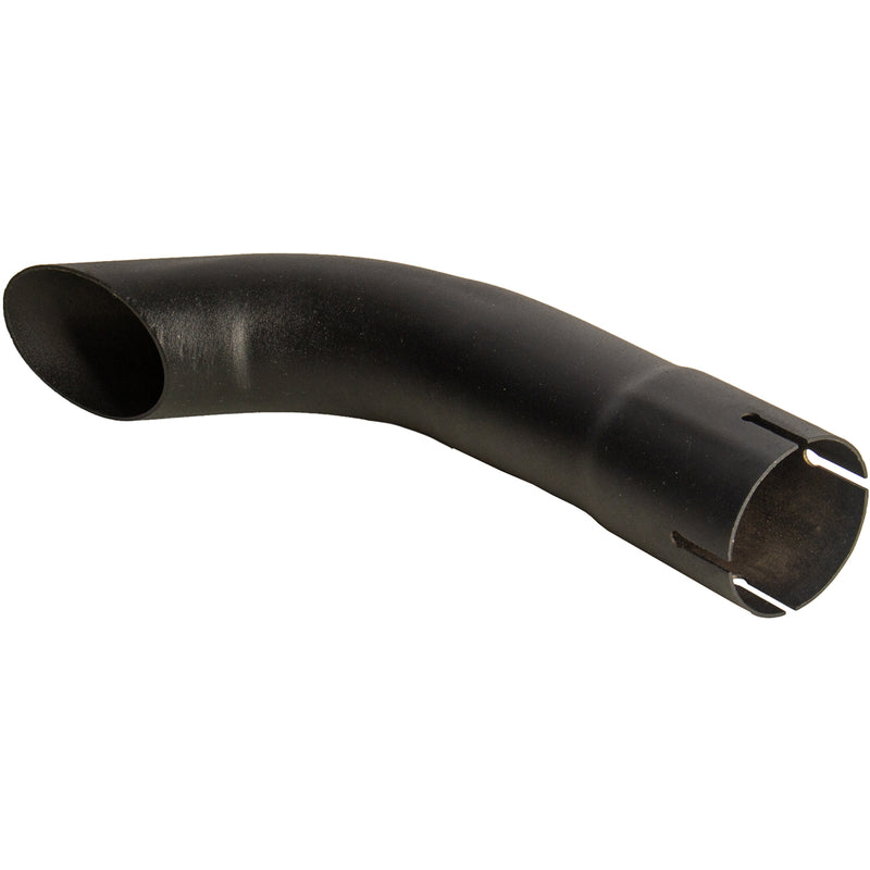Universal Exhaust Stack Pipe - 2-1/4" x 12", Curved, Black - Quality Farm Supply