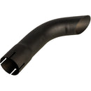 Universal Exhaust Stack Pipe - 2-1/4" x 12", Curved, Black - Quality Farm Supply