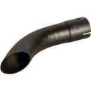Universal Exhaust Stack Pipe - 2 -3/8" x 12", Curved, Black - Quality Farm Supply
