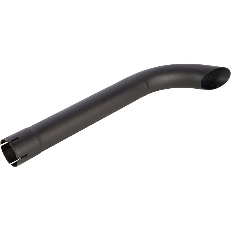 Universal Exhaust Stack Pipe - 2-1/2" x 24", Curved, Black - Quality Farm Supply