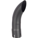 Universal Exhaust Stack Pipe - 2-3/4" x 12", Curved, Black - Quality Farm Supply
