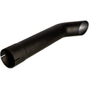 Universal Exhaust Stack Pipe - 1-1/4" x 24", Curved, Black - Quality Farm Supply