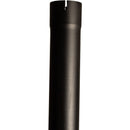 Universal Exhaust Stack Pipe - 3-1/2" x 72", Curved, Black - Quality Farm Supply
