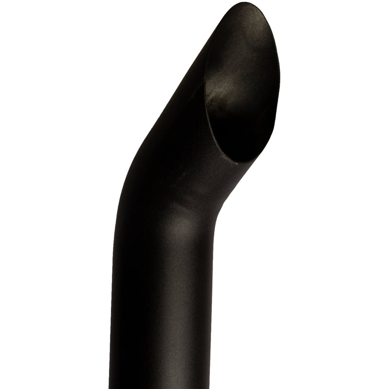 Universal Exhaust Stack Pipe - 3-1/2" x 84", Curved, Black - Quality Farm Supply