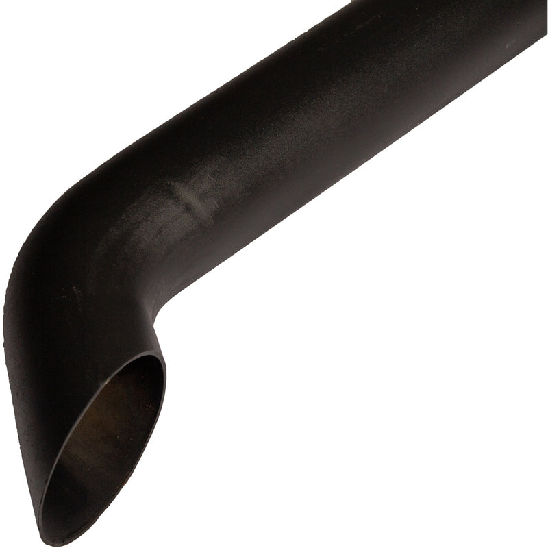 Universal Exhaust Stack Pipe - 4" x 96", Curved, Black - Quality Farm Supply