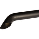 Universal Exhaust Stack Pipe - 4" x 96", Curved, Black - Quality Farm Supply