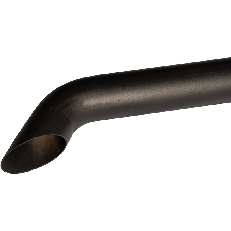 Universal Exhaust Stack Pipe - 4" x 96", Curved, Black - Quality Farm Supply
