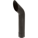 Universal Exhaust Stack Pipe - 4" x 24", Curved, Black - Quality Farm Supply