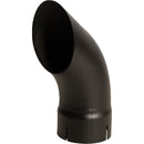 Universal Exhaust Stack Pipe - 4-1/2" x 12", Curved, Black - Quality Farm Supply