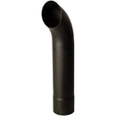 Universal Exhaust Stack Pipe - 4-1/2" x 24", Curved, Black - Quality Farm Supply
