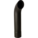 Universal Exhaust Stack Pipe - 4-1/2" x 24", Curved, Black - Quality Farm Supply