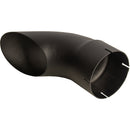 Universal Exhaust Stack Pipe - 5" x 12", Curved, Black - Quality Farm Supply