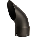 Universal Exhaust Stack Pipe - 5" x 12", Curved, Black - Quality Farm Supply