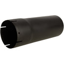 Universal Exhaust Stack Pipe - 4-1/2" x 12", Straight, Black - Quality Farm Supply