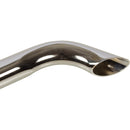 Universal Exhaust Stack Pipe - 1-1/2" x 24", Curved, Chrome - Quality Farm Supply