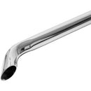 Universal Exhaust Stack Pipe - 1-1/2" x 48", Curved, Chrome - Quality Farm Supply