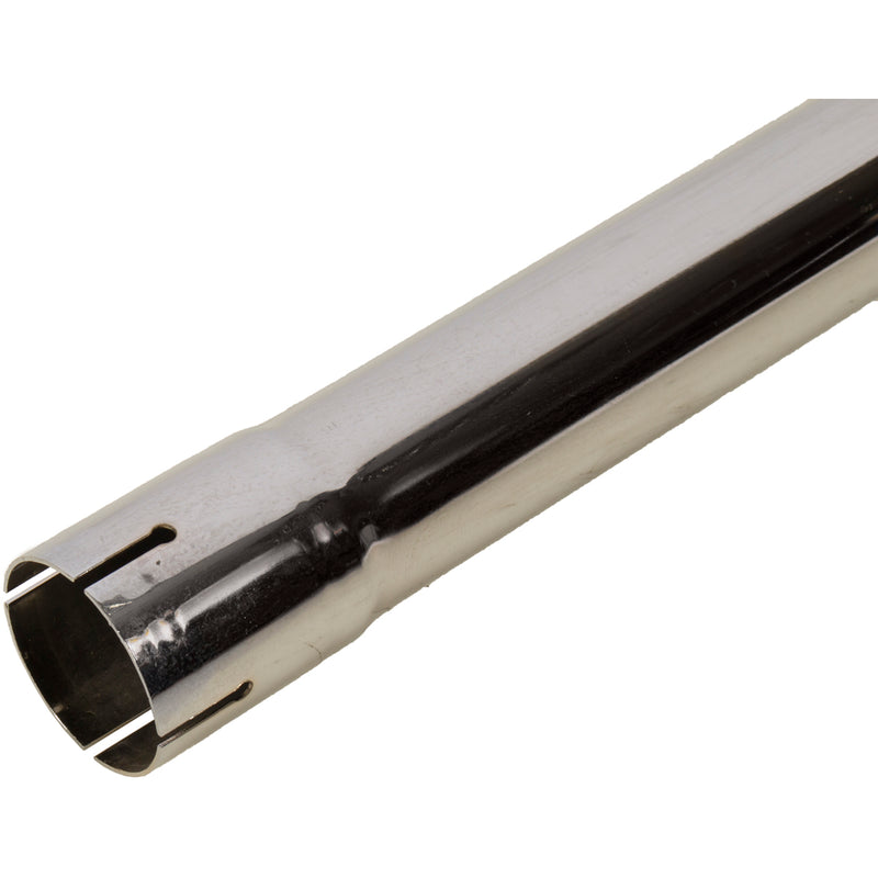 Universal Exhaust Stack Pipe - 2-1/4" x 24", Curved, Chrome - Quality Farm Supply