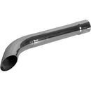 Universal Exhaust Stack Pipe - 2-3/8" x 24", Curved, Chrome - Quality Farm Supply