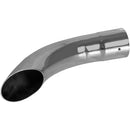 Universal Exhaust Stack Pipe - 2-1/2" x 12", Curved, Chrome - Quality Farm Supply