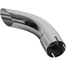 Universal Exhaust Stack Pipe - 2-3/4" x 12", Curved, Chrome - Quality Farm Supply