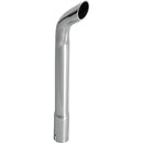 Universal Exhaust Stack Pipe - 2-3/4" x 24", Curved, Chrome - Quality Farm Supply