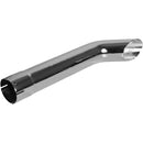 Universal Exhaust Stack Pipe - 3-1/2" x 24", Curved, Chrome - Quality Farm Supply